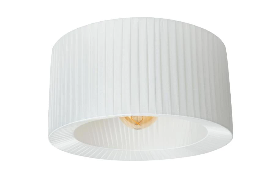 Lucide FOLD - Flush ceiling light - Ø 40 cm - 1xE27 - White - turned off